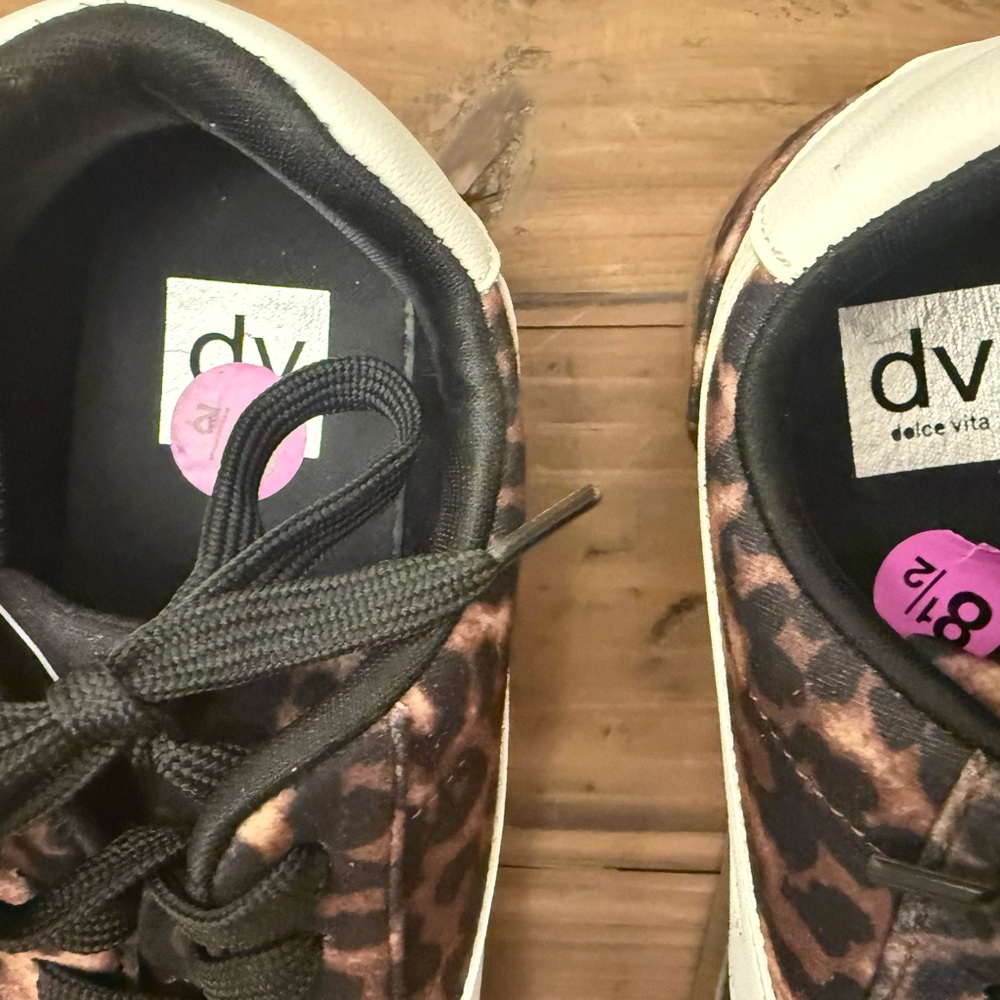Dolce Vita Women’s Voyage Leopard Print Sneakers NEW Size 8.5 - Picture 7 of 9